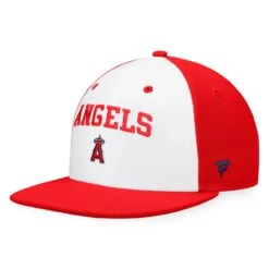 Men's Los Angeles Angels Fanatics Branded White/Red Iconic Color Blocked Fitted Hat -CapNation Shop red los angeles angels iconic color blocked fitted hat ss5 p 4499303pv 3u km2qxqdbfptsuqv36lzhv s7epnf3grzx8yz6ey3mo