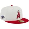 Men's Los Angeles Angels New Era Stone/Red Retro 59FIFTY Fitted Hat -CapNation Shop red los angeles angels retro 59fifty fitted hat ss5 p 4999751pv 1u ak0lacpuhfmxeaounelyv ktwiy0gg76tnwej4qyn0