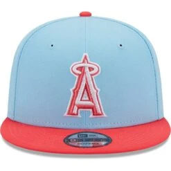 Men's Los Angeles Angels New Era Light Blue/Red Spring Basic Two-Tone 9FIFTY Snapback Hat -CapNation Shop red los angeles angels spring basic two tone 9fifty snapback hat ss5 p 5000784pv 2u bwn7b61eaubdazflxdenv ylwj3ubayszlsord9loy