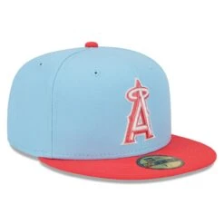 Men's Los Angeles Angels New Era Light Blue/Red Spring Color Two-Tone 59FIFTY Fitted Hat -CapNation Shop red los angeles angels spring color two tone 59fifty fitted hat ss5 p 5000232pv 3u zuxl6vbca94xtefemajqv fg1bn0ziwgpw7mzxpktj