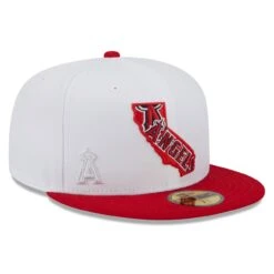 Men's Los Angeles Angels New Era White/Red State 59FIFTY Fitted Hat -CapNation Shop red los angeles angels state 59fifty fitted hat ss5 p 4998591pv 3u 0qqrzwb59d4kob5mq22lv h2fepgfl29fcxcp04naa