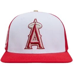 Men's Los Angeles Angels Pro Standard White/Red Strawberry Ice Cream Drip Snapback Hat -CapNation Shop red los angeles angels strawberry ice cream drip snapback hat ss5 p 200006400pv 2u g6dygymuqo0s1ixti5uov sfymdsvyeqwlmkddkmpx