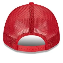Men's Los Angeles Angels New Era White/Red Team Stripe Trucker 9FORTY Snapback Hat -CapNation Shop red los angeles angels team stripe trucker 9forty snapback hat ss5 p 5002650pv 4u 5mepaiitjsaaha4nqxszv mbad5da0ezo2natf0pnj