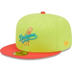 Men's Los Angeles Dodgers New Era Green/Red Cyber Highlighter 59FIFTY Fitted Hat -CapNation Shop red los angeles dodgers cyber highlighter 59fifty fitted hat ss5 p 4794447pv 3u ddoczws8l8pkpvfmxbkcv gggvfaat6covzl2ns3ua