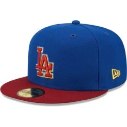 Men's Los Angeles Dodgers New Era Royal/Red Logo Primary Jewel Gold Undervisor 59FIFTY Fitted Hat -CapNation Shop red los angeles dodgers logo primary jewel gold undervisor 59fifty fitted hat pi4858000 altimages ff 4858243 86d6a4bed3a21b660f31alt3 full