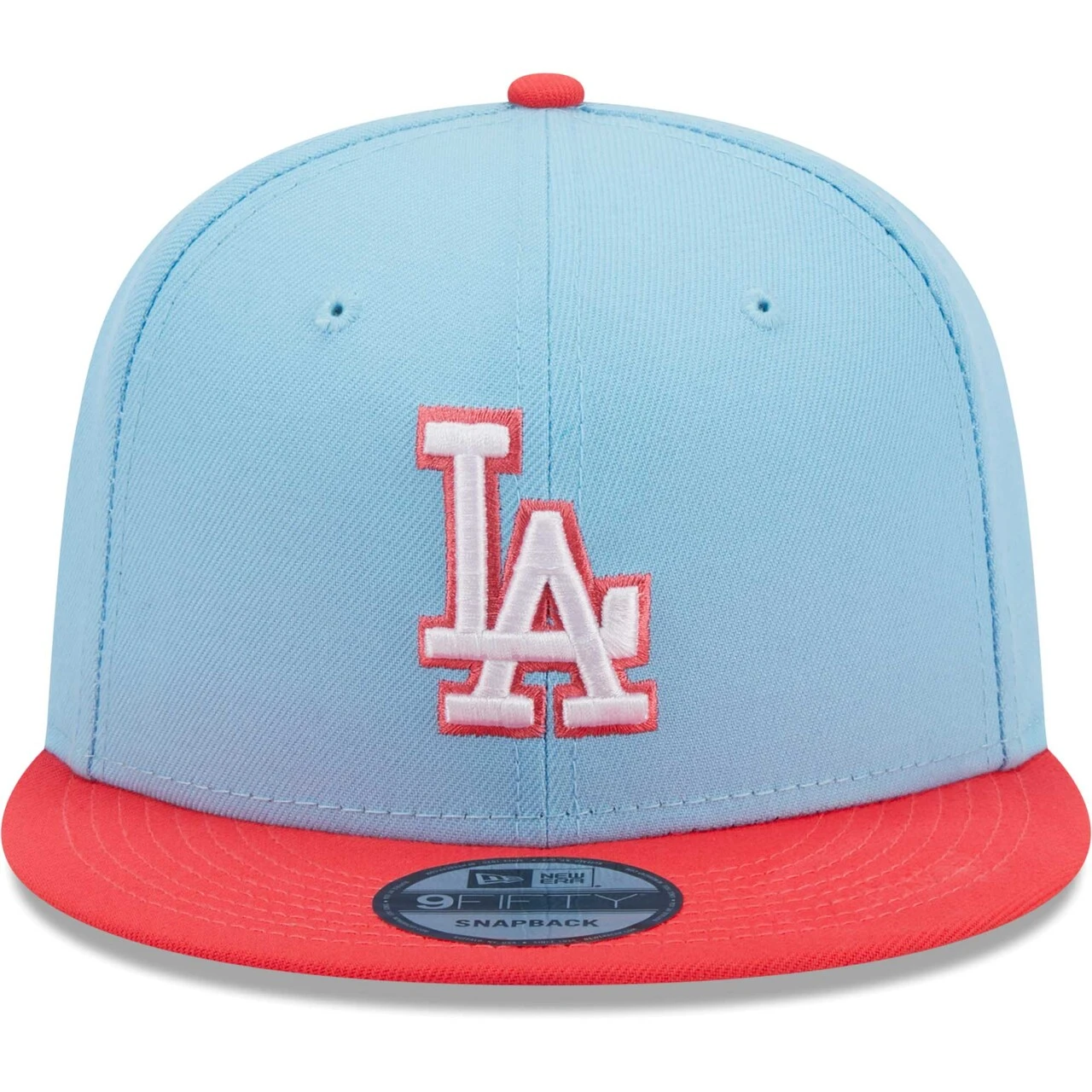 Men's Los Angeles Dodgers New Era Light Blue/Red Spring Basic Two-Tone 9FIFTY Snapback Hat 4 Men's Los Angeles Dodgers New Era Light Blue/Red Spring Basic Two-Tone 9FIFTY Snapback Hat - Image 2