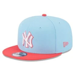 Men's New York Yankees New Era Light Blue/Red Spring Basic Two-Tone 9FIFTY Snapback Hat