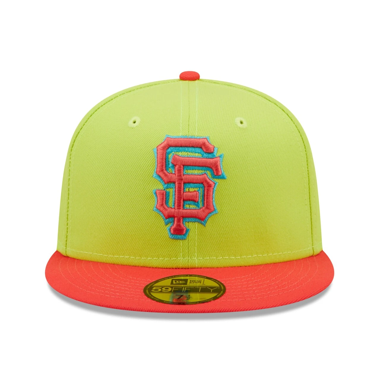 Men's San Francisco Giants New Era Green/Red Cyber Highlighter 59FIFTY Fitted Hat 4 Men's San Francisco Giants New Era Green/Red Cyber Highlighter 59FIFTY Fitted Hat - Image 2