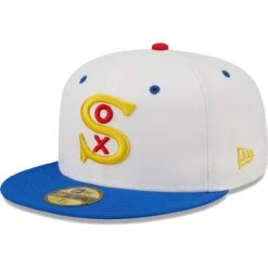 Men's Chicago White Sox New Era White/Royal 1917 World Series Cherry Lolli 59FIFTY Fitted Hat -CapNation Shop royal chicago white sox 1917 world series cherry lolli 59fifty fitted hat ss5 p 4773615pv 3u 8c7zu1spv1aizliulympv 9rjboavjtizqsatz2xnk