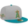 Men's Los Angeles Angels New Era Gray/Teal 59FIFTY Fitted Hat -CapNation Shop teal los angeles angels 59fifty fitted hat ss5 p 200013130pv 1u uwnkkxeuuvnlel50joflv fpapkrbscaatfgw4gdul
