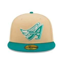 Men's Los Angeles Angels New Era Natural/Teal Mango Forest 59FIFTY Fitted Hat -CapNation Shop teal los angeles angels mango forest 59fifty fitted hat ss5 p 4789380pv 2u x64acf2jxmrvp2mij5osv fcfp2wwjrqz55brwjtc8
