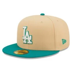 Men's Los Angeles Dodgers New Era Natural/Teal Mango Forest 59FIFTY Fitted Hat -CapNation Shop teal los angeles dodgers mango forest 59fifty fitted hat ss5 p 4789379pv 3u qk2ck03rpa4ddjivqdd6v 9hee8et6u8bwtagas6ht