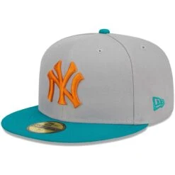 Men's New York Yankees New Era Gray/Teal 59FIFTY Fitted Hat -CapNation Shop teal new york yankees 59fifty fitted hat ss5 p 200013133pv 3u jjm4n9hficgmw8e6qhpgv suzvjo4sgnjcy9l5ky0a