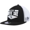 Men's Chicago White Sox New Era Black/White Base Trucker 9FIFTY Snapback Hat -CapNation Shop white chicago white sox base trucker 9fifty snapback hat ss5 p 4639975pv 1u vqwjsvt7vnusld4jhirpv yamsdu9ahliewrcrzmsh
