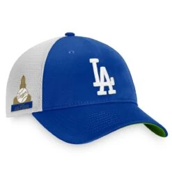 Men's Los Angeles Dodgers Fanatics Branded Royal/White First World Series Patch Team Trucker Snapback Hat -CapNation Shop white los angeles dodgers first world series patch team trucker snapback hat pi4369000 altimages ff 4369820 072e54ae0aa2589714c3alt4 full
