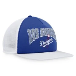 Men's Los Angeles Dodgers Fanatics Branded Royal/White Heritage Foam Front Trucker Snapback Hat -CapNation Shop white los angeles dodgers heritage foam front trucker snapback hat ss5 p 4906732pv 3u o8dcbaadmpzasfj2fhvjv aohgayezjky3q6lt9pmm