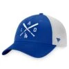 Men's Los Angeles Dodgers Fanatics Branded Royal/White Iconic Cross Bat Trucker Snapback Hat -CapNation Shop white los angeles dodgers iconic cross bat trucker snapback hat pi4367000 altimages ff 4367039 e255780ec9ab88262079alt1 full