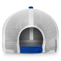 Men's Los Angeles Dodgers Fanatics Branded Royal/White Iconic Cross Bat Trucker Snapback Hat -CapNation Shop white los angeles dodgers iconic cross bat trucker snapback hat pi4367000 altimages ff 4367039 e255780ec9ab88262079alt4 full