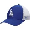 Men's '47 Royal/White Los Angeles Dodgers Primary Logo Trucker Snapback Hat -CapNation Shop white los angeles dodgers primary logo trucker snapback hat pi4267000 altimages ff 4267870 fda234148210bf5f66eaalt1 full