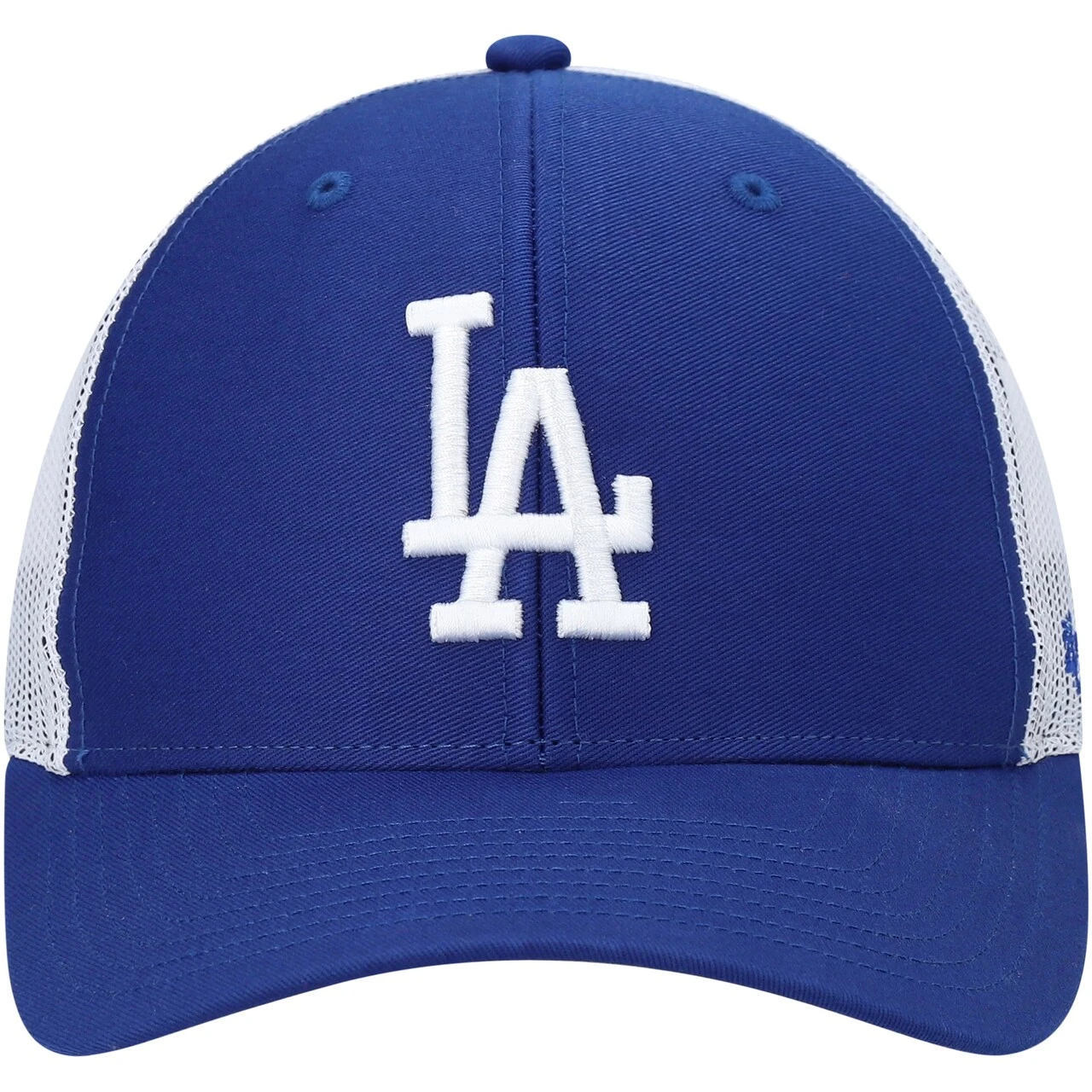 Men's '47 Royal/White Los Angeles Dodgers Primary Logo Trucker Snapback Hat 4 Men's '47 Royal/White Los Angeles Dodgers Primary Logo Trucker Snapback Hat - Image 2