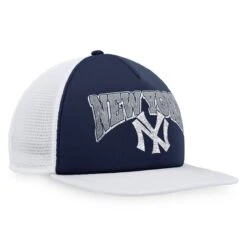 Men's New York Yankees Fanatics Branded Navy/White Heritage Foam Front Trucker Snapback Hat -CapNation Shop white new york yankees heritage foam front trucker snapback hat ss5 p 4906737pv 3u oce5tn9kglmn0snseyj0v pcg428dvu2xi3j7kw5ro