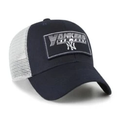 Youth New York Yankees '47 Navy/White Levee MVP Trucker Adjustable Hat -CapNation Shop white new york yankees levee mvp trucker adjustable hat pi4652000 altimages ff 4652467 2806ff2074d7c909e863alt3 full