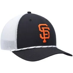 Men's San Francisco Giants '47 Black/White Burden Trucker Snapback Hat -CapNation Shop white san francisco giants burden trucker snapback hat pi4710000 altimages ff 4710671 ce836b7eb63ed1438b90alt3 full
