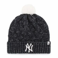 Women's New York Yankees '47 Navy Knit Cuffed Hat With Pom