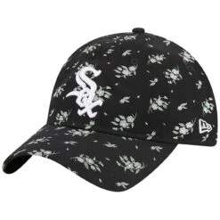 Women's Chicago White Sox New Era Black Bloom 9TWENTY Adjustable Hat