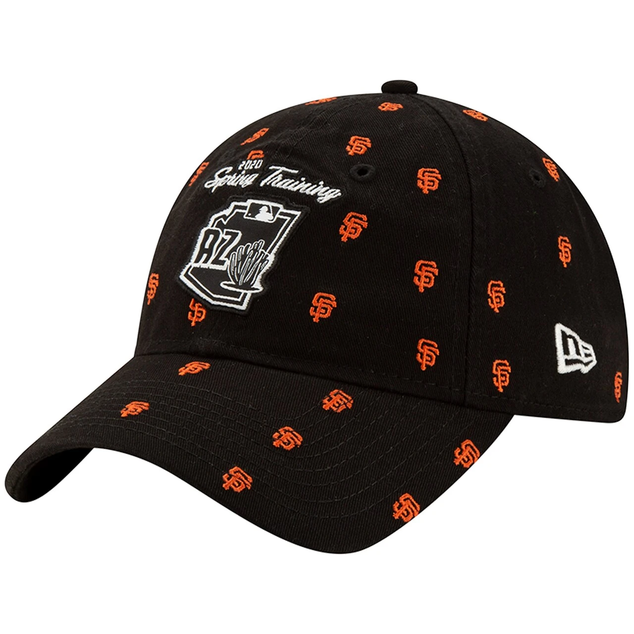 Women's San Francisco Giants New Era Black 2020 Spring Training All Over 9TWENTY Adjustable Hat 3 Women's San Francisco Giants New Era Black 2020 Spring Training All Over 9TWENTY Adjustable Hat