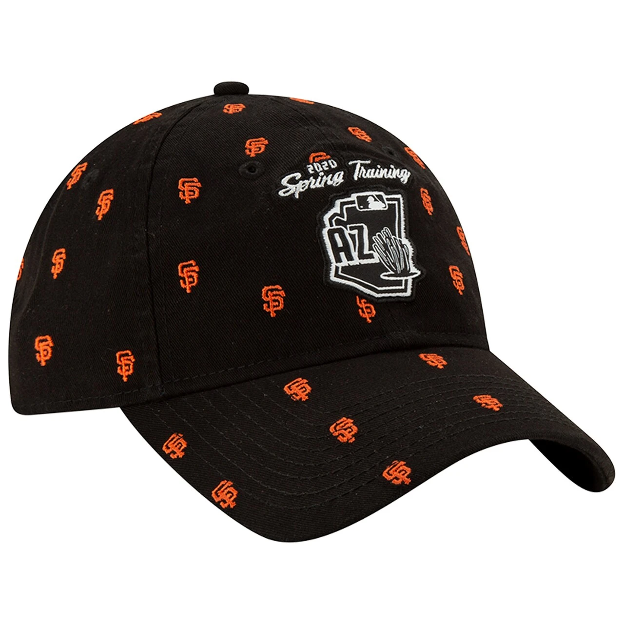 Women's San Francisco Giants New Era Black 2020 Spring Training All Over 9TWENTY Adjustable Hat 5 Women's San Francisco Giants New Era Black 2020 Spring Training All Over 9TWENTY Adjustable Hat - Image 3