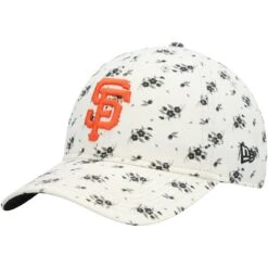 Women's San Francisco Giants New Era Cream Chrome Bloom 9TWENTY Adjustable Hat
