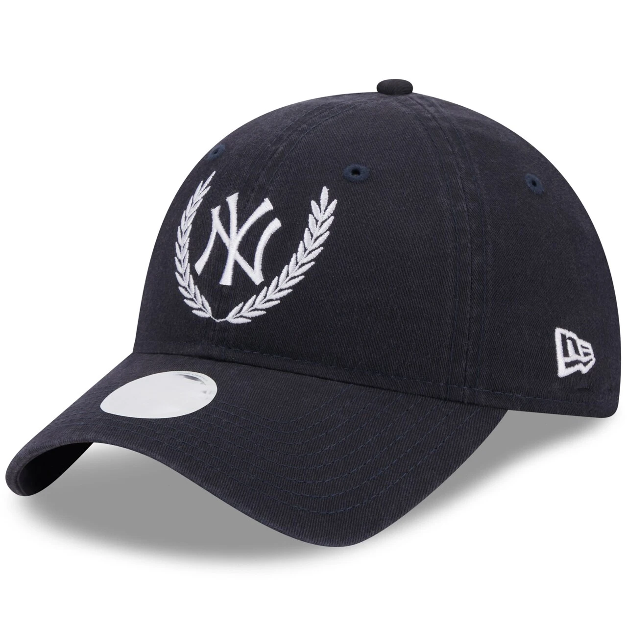 Women's New York Yankees New Era Navy Leaves 9TWENTY Adjustable Hat 3 Women's New York Yankees New Era Navy Leaves 9TWENTY Adjustable Hat