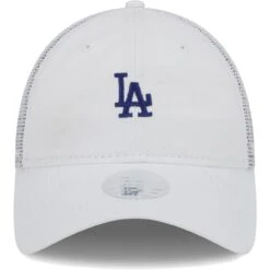 Women's Los Angeles Dodgers New Era White Mini 9TWENTY Adjustable Hat -CapNation Shop womens new era white los angeles dodgers mini 9twenty adjustable hat ss5 p 5003367pv 2u jrytzvit0yqpsk9rdk02v ohf8i9dtggf76bluhxnk