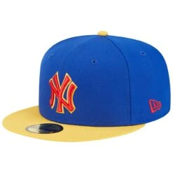 Men's New York Yankees New Era Royal/Yellow Empire 59FIFTY Fitted Hat -CapNation Shop yellow new york yankees empire 59fifty fitted hat ss5 p 200006648pv 3u 9wkdjowf87hz5b7ncwb3v keaoxjlln7uhjctuffcr